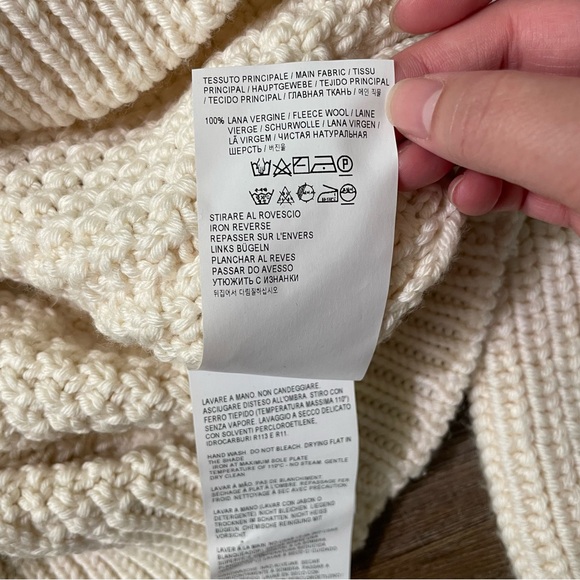 Golden Goose Women's Round-Neck Virgin Wool Sweater with Braided Motif - Picture 11 of 12